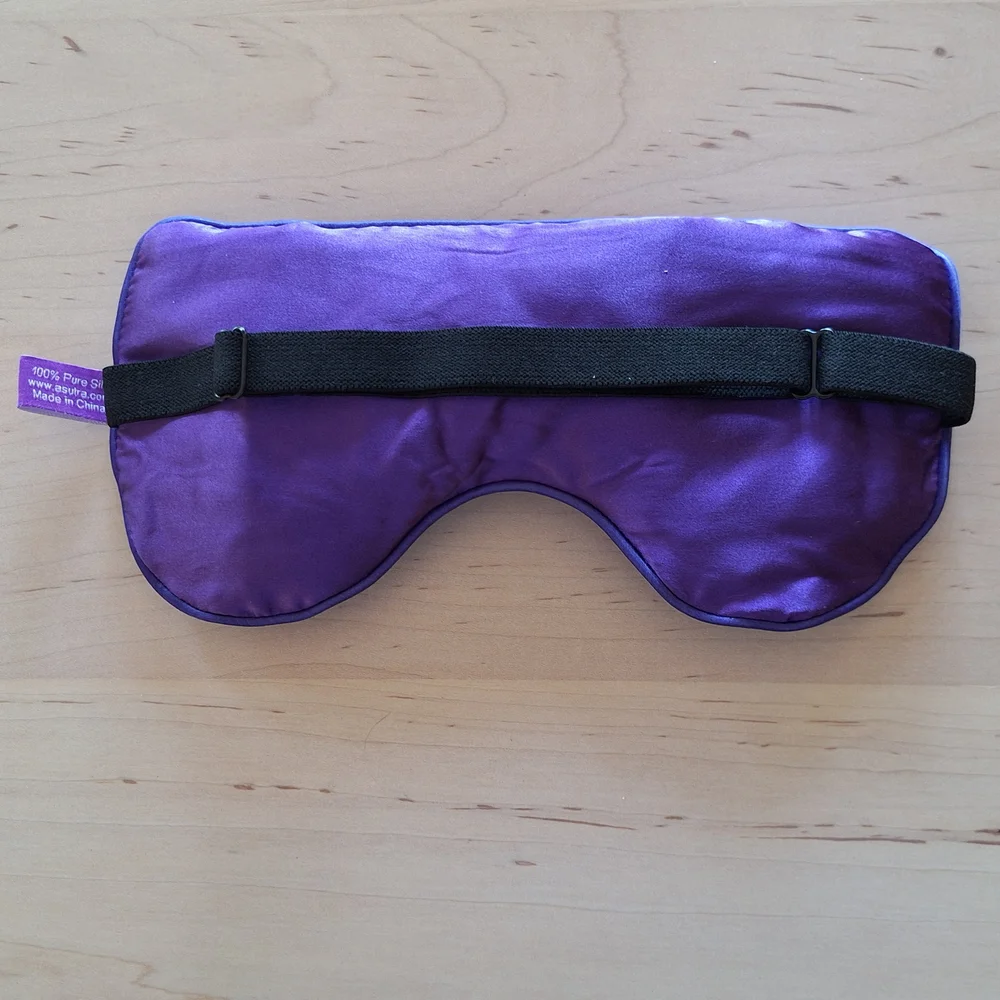 Purple Silk Eye Pillow